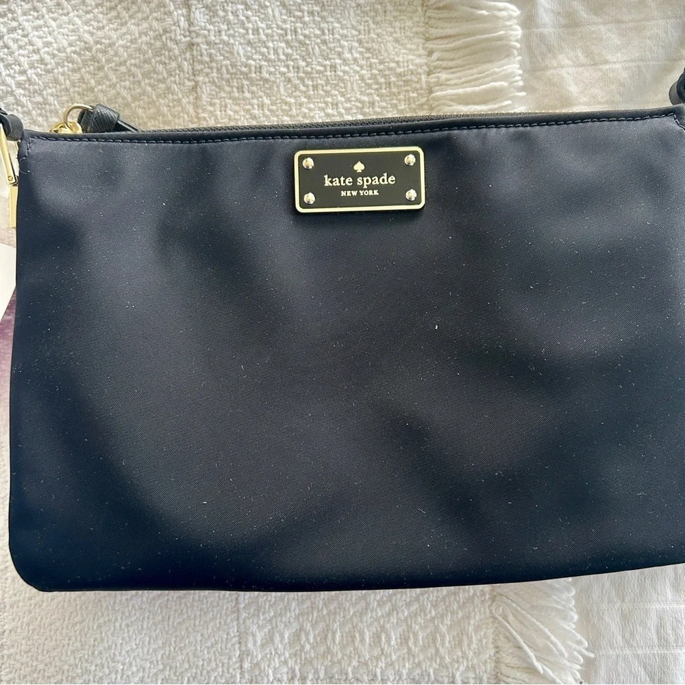 kate spade Crossbody Bag Black Nylon Wilson Road Madelyne New With Tags